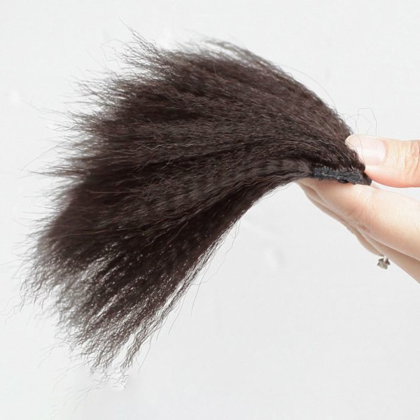 Perm Hair Pad hiustenpidennysklipsi TUMMANRUSKEA 20cm 20cm dark brown 20cm-20cm