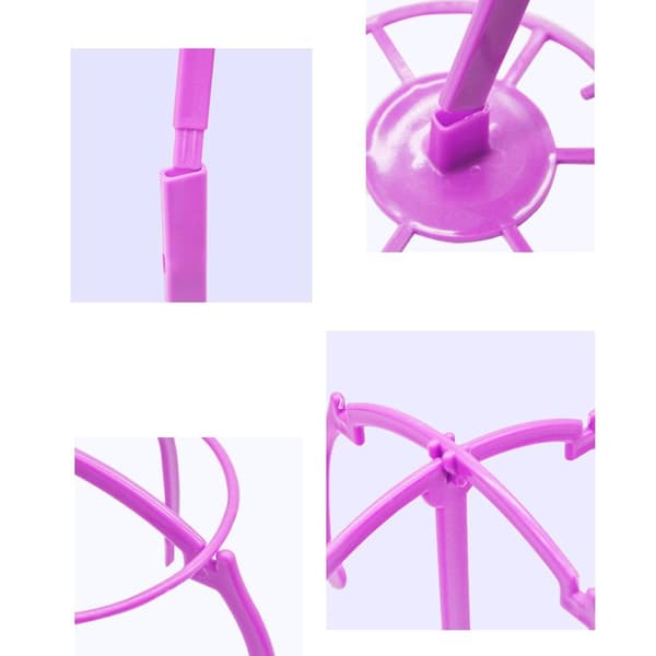 1 Stk Hat Display Parykk Hodeholdere Parykkstativ pink