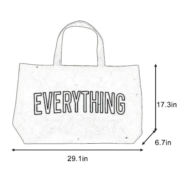 Big Tote Laukut Canvas Käsilaukut MUSTA black