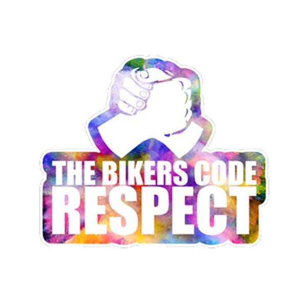 Dekorativt klistermärke för motorcykel RESPECT FOR BIKERS 2 2 2