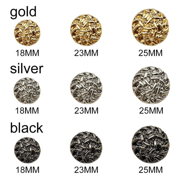 10st metallknappar skjortaknappar GULD 23MM20ST 20ST gold 23MM20pcs-20pcs  aa2a | gold | 23MM20pcs-20pcs | Fyndiq