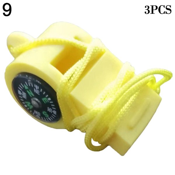 3st Multifunction Whistle 2in1 Compass 9 9 9