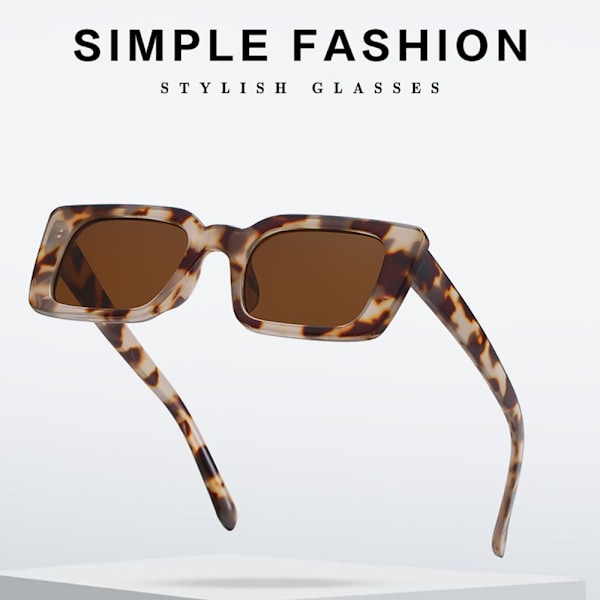 Neliönmuotoiset aurinkolasit Leopard aurinkolasit C7 C7 C7