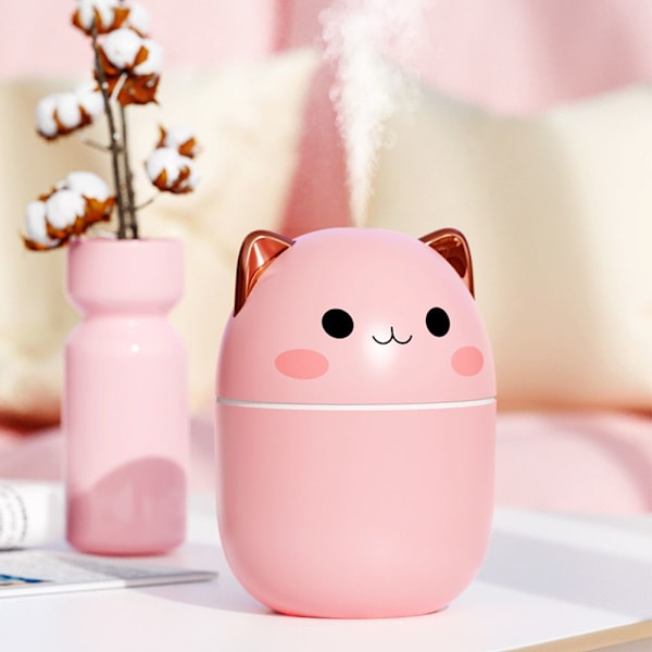 200ml Luftfuktare Aromaterapi Diffuser ROSA pink
