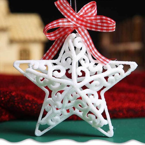 5 stk Christmas Snowflake Flakes Vinduspynt A A A