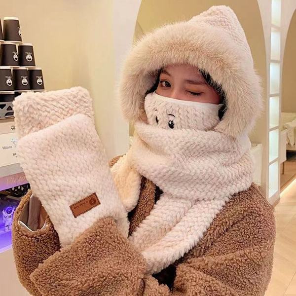 Tørklædehandsker Maskesæt Bear Ear Hat STYLE 2 STYLE 2 Style 2