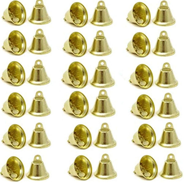 50 stk Golden Bells Jingle Bells Brude Decor Bells