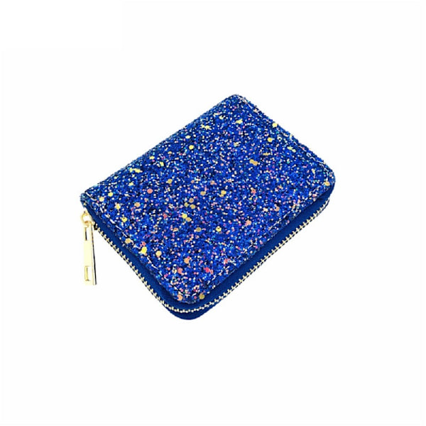 Glitter-pailletter møntpung med lynlås 5 5 5