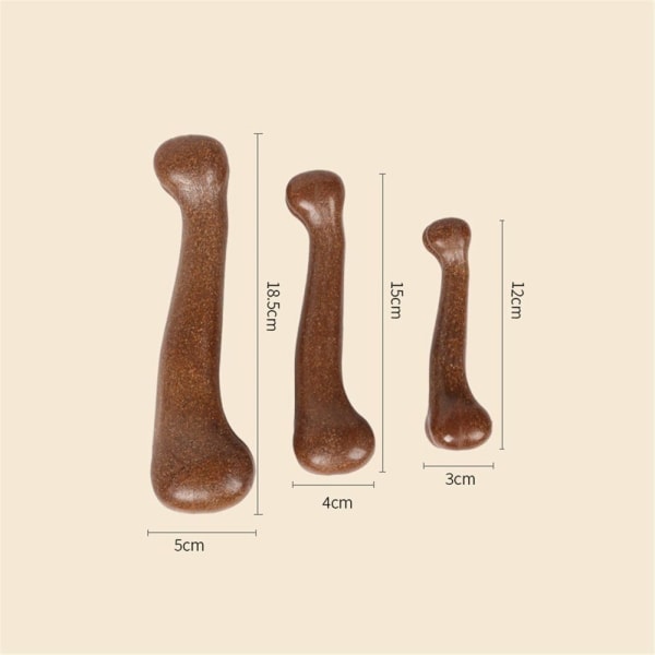 Lemmikkikoiran purulelut hampaidenpuhdistuslelut RUSKEA 15cm Brown 15cm