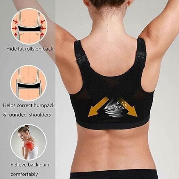 Multifunktionel BH Full Coverage BH SORT XL Black XL