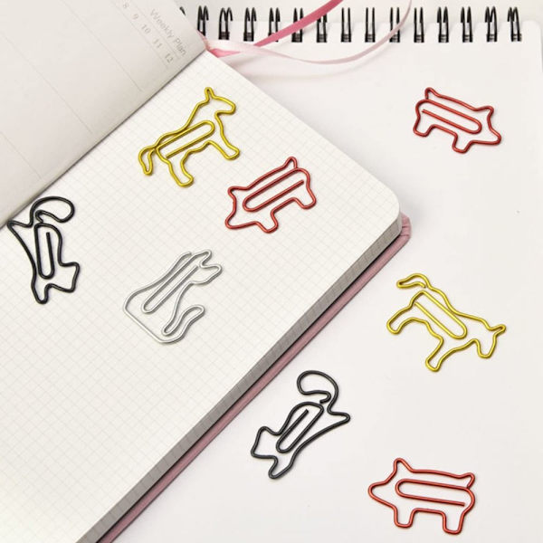 50 STK Papirclips Indbindingsklips FLAMINGO FLAMINGO flamingo