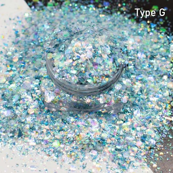 Nagelpaljetter Nail Neon Paljetter D D D