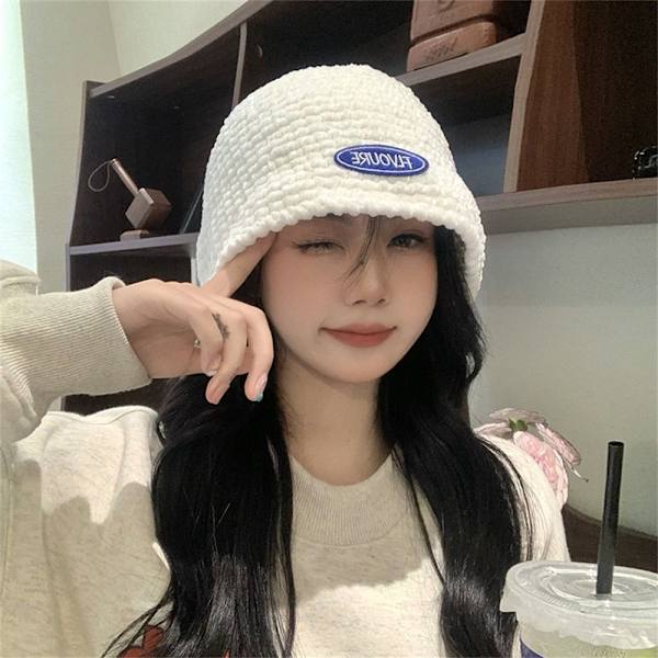 Knitted Bucket Hat Fisherman's Cap MUSTA black