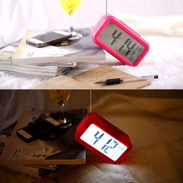 Väckarklocka Elektronisk klocka ROSA UPPLADDNINGSBAR UPPLADDNINGSBAR Pink Rechargeable-Rechargeable