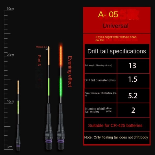 LED Fishing Smart Float Top Elektronisk flytebøye A05 A05 21&22&23&24&25-21&22&23&24&25
