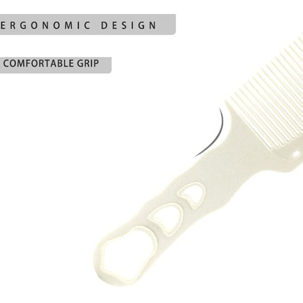 2 STK Hårkam Barber Hårklippekam HVIT White