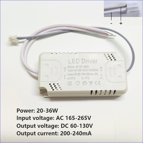 Led Light Driver Light Power Adapter 20-36W 20-36W 20-36W