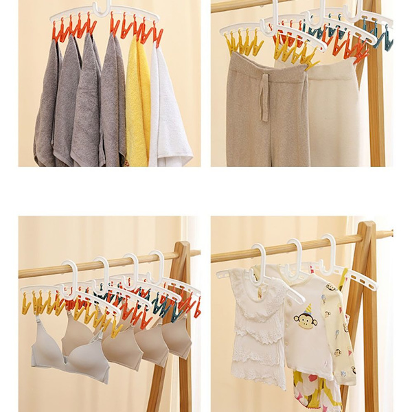 Multi Head Sock Rack Torkställ GUL Yellow