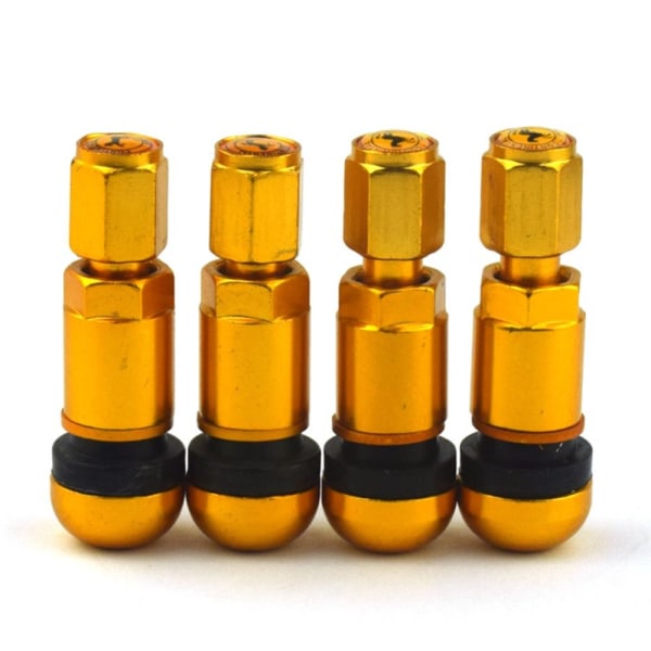 4 kpl Rengasventtiili cap GOLD GOLD Gold