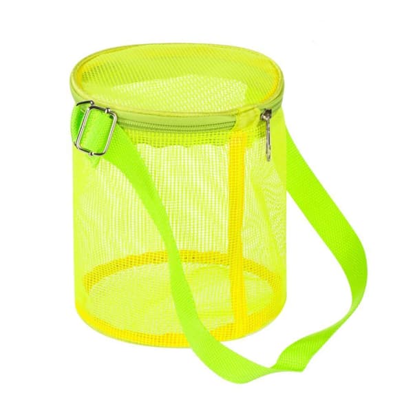 Mesh Beach Bag Leketøy Organizer Nett BLÅ blue