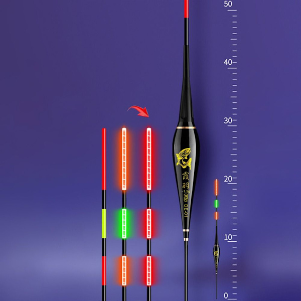 2kpl Elektroninen kalastuskelluke Light Float DE01 DE01 DE01