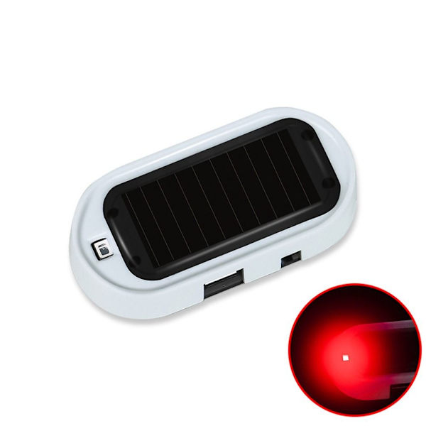 Strobe advarselslys Anti-tyveri advarselslampe HVID RØDT LYS White Red light-Red light
