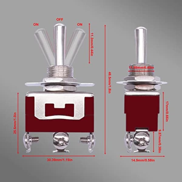 2stk Vippebryter Vippebryter 1PC 1pc