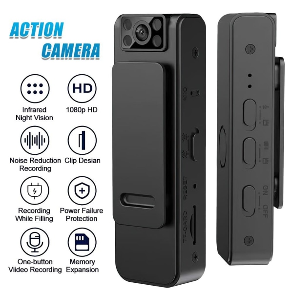 Brusreducerande kamera Night Vision Recorder UTAN WIFI Without WIFI