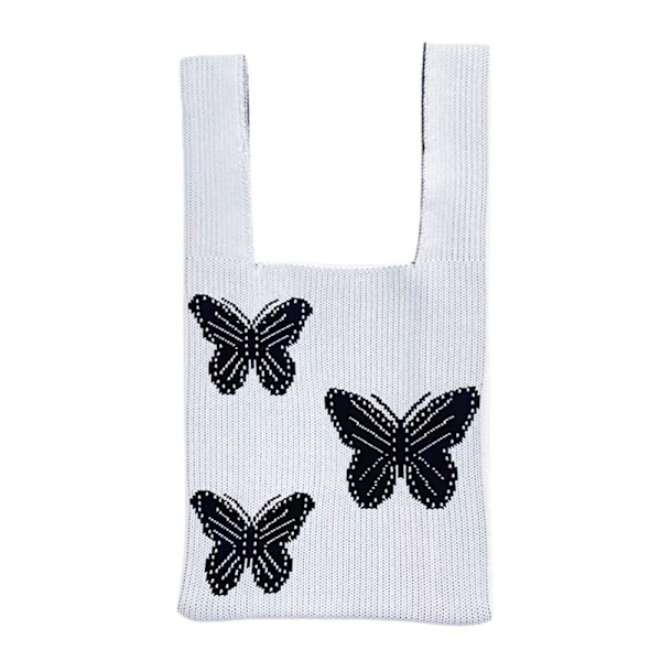 Knit Käsilaukku Kangaskassi VALKOINEN white