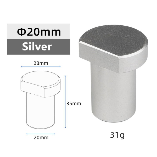 Työpenkki Peg Brake Stop Penkki Koira SILVER 19MMALUMINIUM ALLOY Silver 19MMAluminium Alloy-Aluminium Alloy