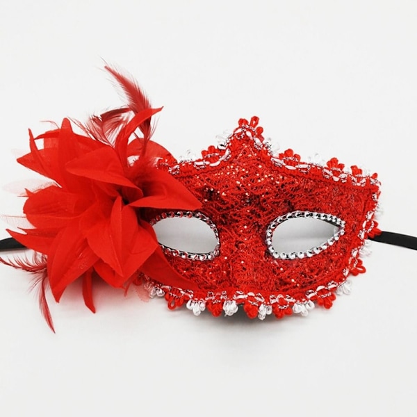 Lace Eye Masks Masquerade Masks RED red