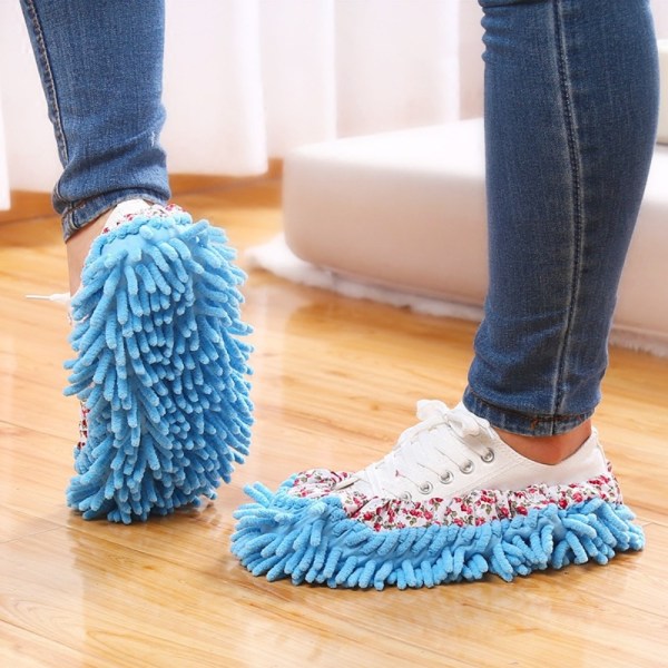 12kpl Dust Mop Kengät Tohvelit Duster Moppi Tossut Cover 6 Pairs