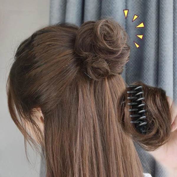 Piece Updo Messy Bun 02 02