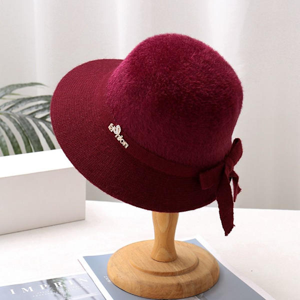 Casual Basin Hat Kuppel Hat VINRØD wine red