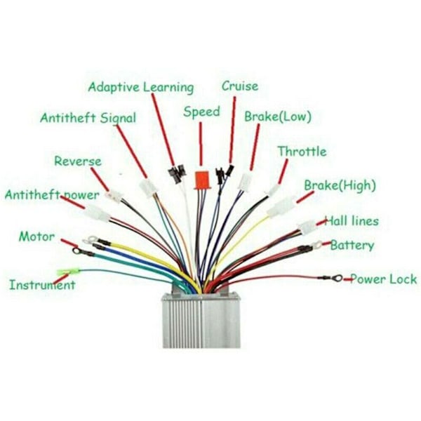 E-sykkelkontroller Intelligent To-modus 36V/48V 500W