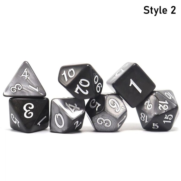 7 st/ set DND-tärningar Polyedriska tärningar STYLE 2 STYLE 2 Style 2