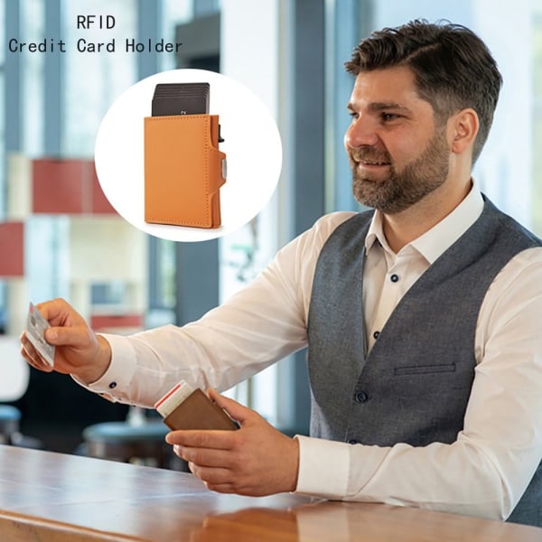 RFID kreditkortholder Bankkortholder etui SORT SORT BLACK