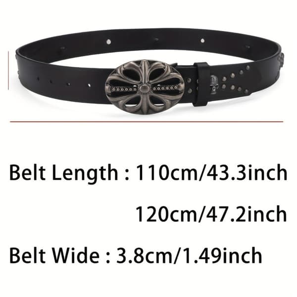 Bohemian Style Bælte Læder Bælte 110CM 110cm