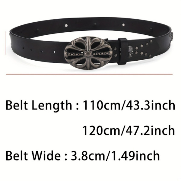 Bohemisk stil Bälte Läderbälte 110CM 110cm