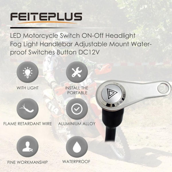 Motorcykelstyre Switch Moto Light Controller Light