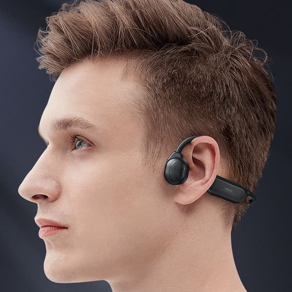 Knogleledningsøretelefon Open Ear Trådløs Bluetooth 5.0 black