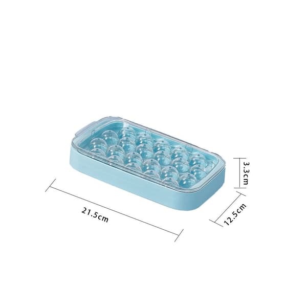 2 stk. Ice Cube Bakke Låg Isbakke Forme white&blue