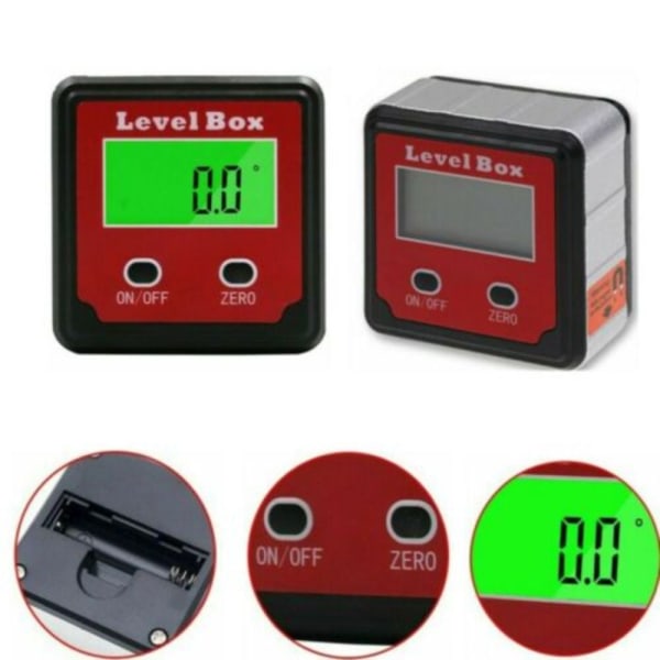 LCD Digital Inclinometer Gauge Angle Finder Level Box