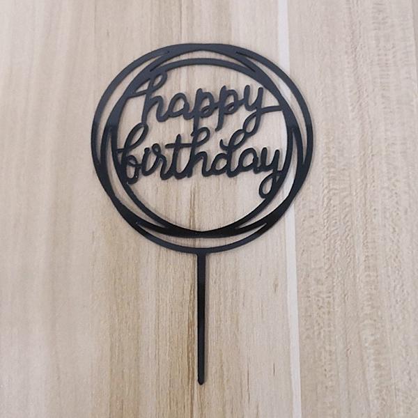 18 kpl Syntymäpäiväkakkupäällinen Happy Birthday Cake Toppers 3 3 3