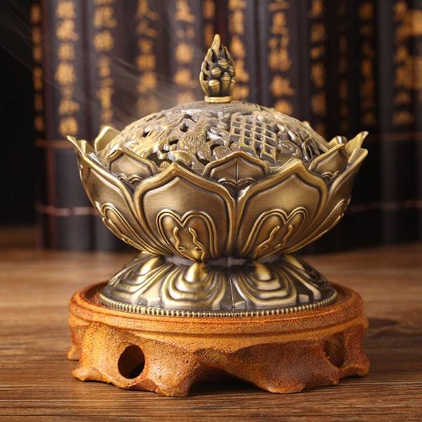 Lotus Blomster Røgelse Holder 01 01 01