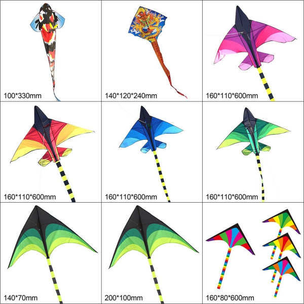 Plastic Fighter Kite Large Plane Kites 2 2 2