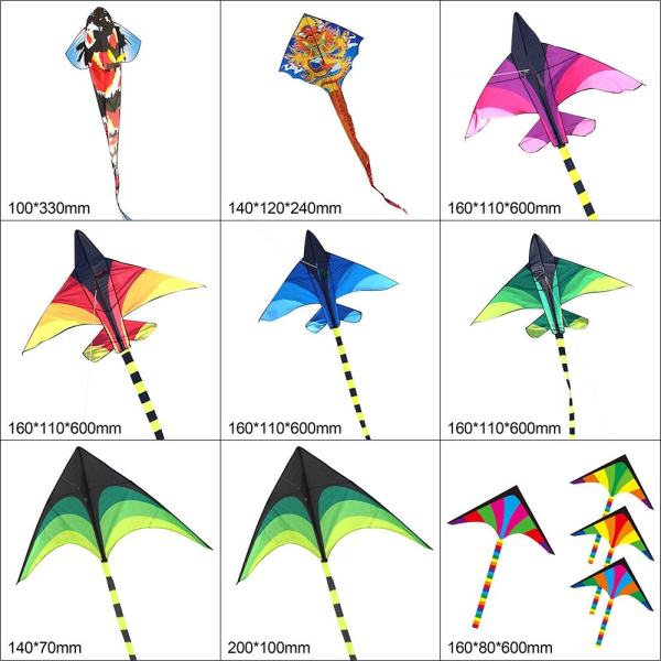 Plastic Fighter Kite Large Plane Kites 8 8 8