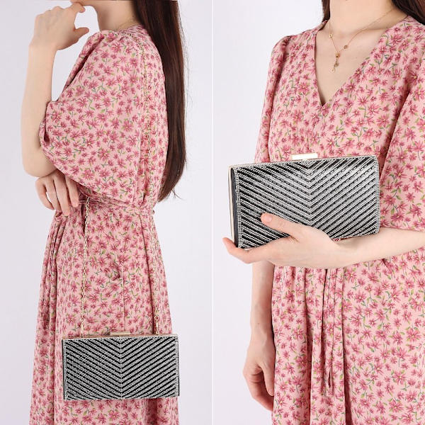 Evening Clutch Bag Bröllop Evening Bag ROSA Pink