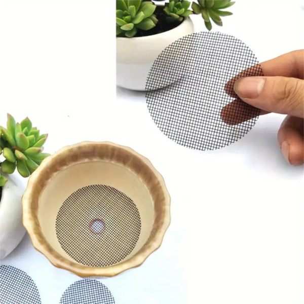 50st Blomkruka Hål Mesh Pad Hål Skärmmatta VIT-10CM White-10cm
