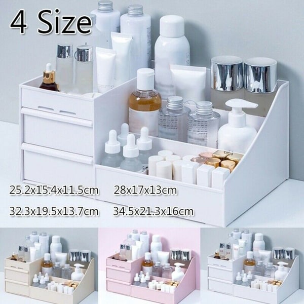 Sminklåda för kosmetisk förvaringslåda pink 32.3x19.5x13.7